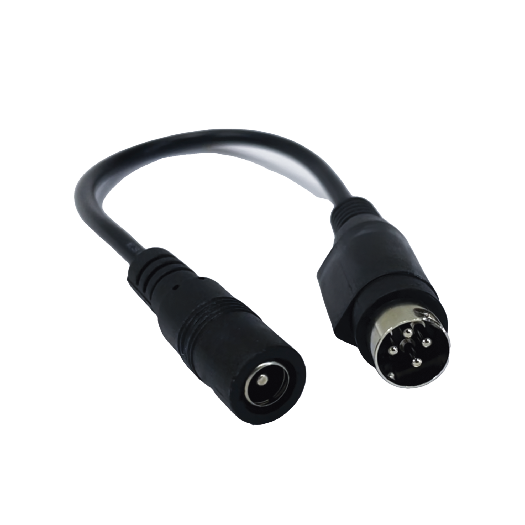 CHDCM4P|Adaptador Universal DC Hembra a Minidin 4 Pines Macho / Recomendado para DVR??s epcom / HIKVISION